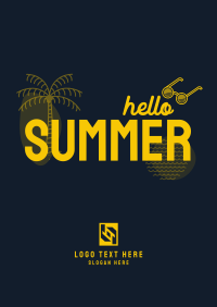 Hello Summer Poster Design