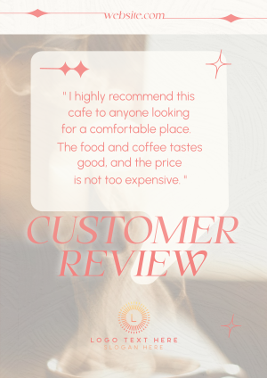 Shiny Coffee Testimonial Flyer Image Preview