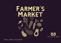 Farmers Market Postcard Preview