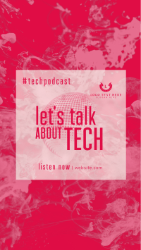 Glass Effect Tech Podcast Facebook Story Preview