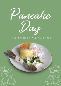 Fancy Pancake Party Poster Design
