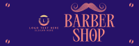 Classic Barber Shop Opening Twitter Header Preview