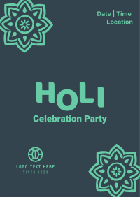 Holi Fest Get Together Poster Design
