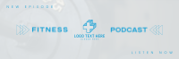 Minimalist Fitness Talk Twitter Header Preview