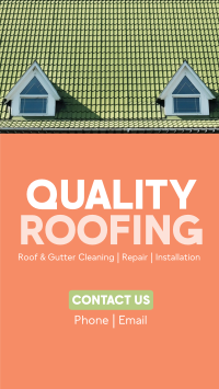 Trusted Quality Roofing Instagram Reel Design