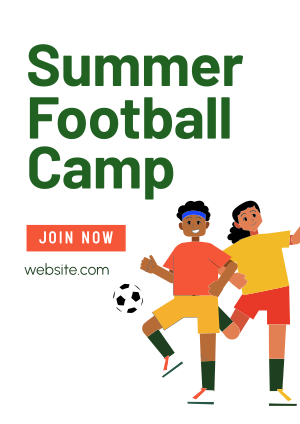 Summer Football Camp Flyer Image Preview