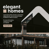 Elegant Homes Instagram Post Design