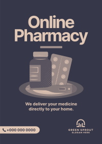 Online Pharmacy Poster Design