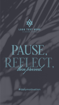 Pause & Reflect Instagram Reel Preview