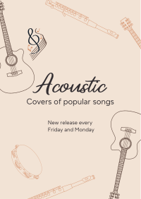 Acoustic Music Covers Flyer Image Preview