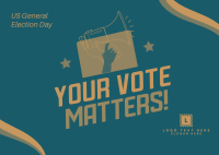 Your Vote Matters Postcard Design