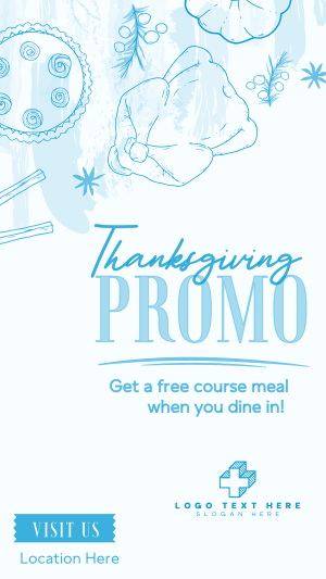 Hey it's Thanksgiving Promo Facebook story Image Preview