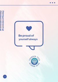 Be Proud Of Yourself Poster Image Preview