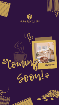Polaroid Cafe Coming Soon Facebook story Image Preview