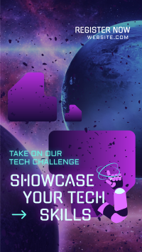 Tech Skill Showdown Facebook Story Design