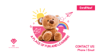 Daycare Center Teddy Bear Facebook Event Cover Image Preview