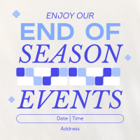 End of Season Events Instagram Post Preview