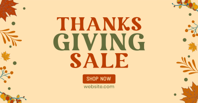 Warm Thanksgiving Facebook ad Image Preview