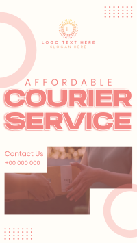 Affordable Courier Service Facebook Story Design