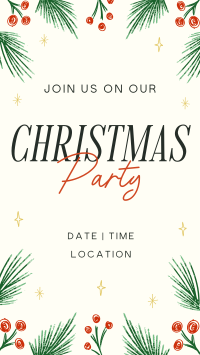 Artsy Christmas Party TikTok Video Image Preview