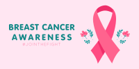 Fight Against Breast Cancer Twitter post Image Preview