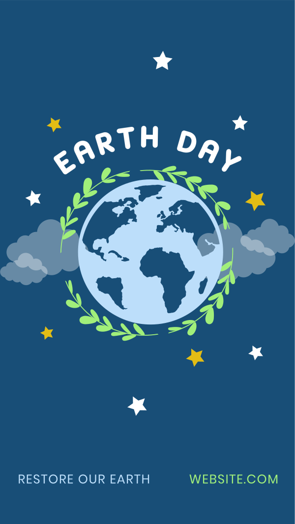 Restore Earth Day Instagram Story Design