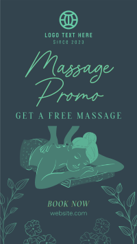 Relaxing Massage TikTok Video Design