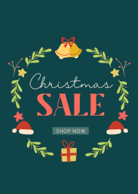 Christmas Wreath Sale Poster Image Preview