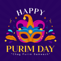 Purim Celebration Event Instagram Post Design