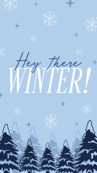 Hey There Winter Greeting TikTok Video Image Preview