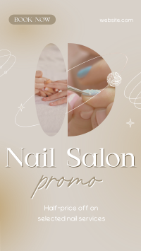 Elegant Nail Salon Services Facebook story Image Preview