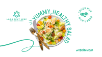 Clean Healthy Salad Facebook Event Cover Design
