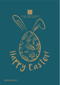 Egg Bunny Flyer Design