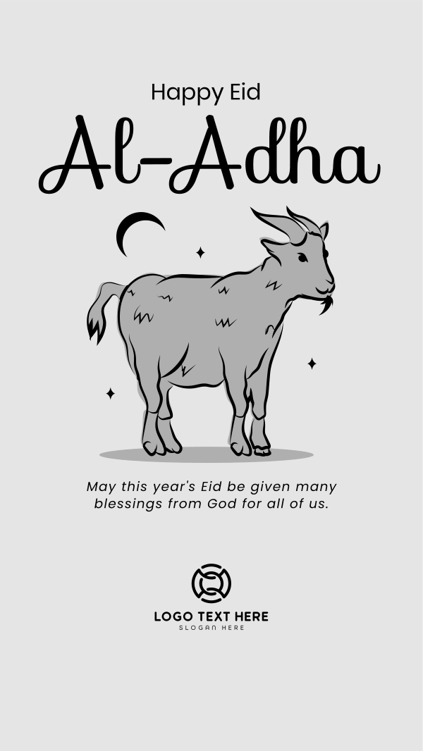 Eid Al Adha Goat Instagram Story Design Image Preview