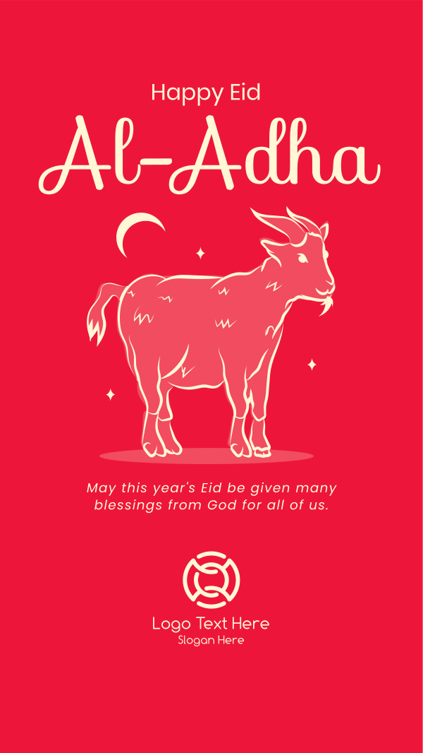 Eid Al Adha Goat Instagram Story Design