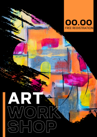 Modern Art Brush Flyer Image Preview