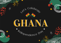 Celebrate Ghana Day Postcard Design