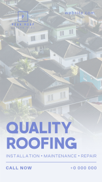 Quality Roofing Services TikTok Video Image Preview