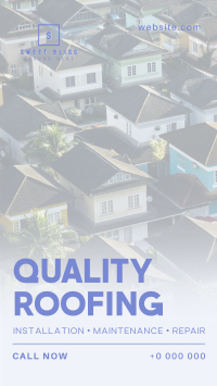 Quality Roofing Services TikTok video Image Preview