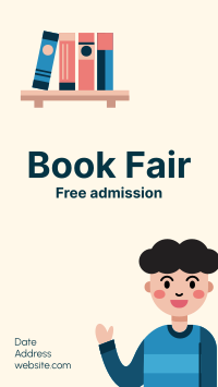 Kids Book Fair Facebook Story Design