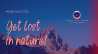 Get Lost In Nature Facebook Event Cover Design