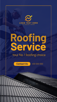 Roofing Service Instagram reel Image Preview