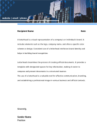 Corporate Commercial Space Letterhead Image Preview