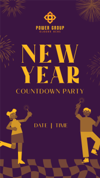 Dance Party Countdown Facebook Story Design