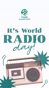 Retro World Radio Instagram Story Design