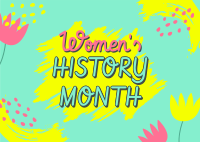Women History Month Postcard Image Preview