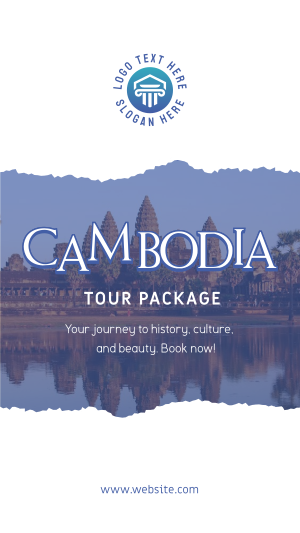Cambodia Travel Facebook story Image Preview