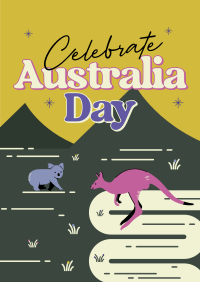 Australia Day Landscape Poster Design