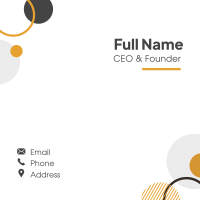 Circle Abstract Business Card Design
