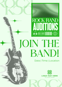 Modern Rock Auditions Poster Design